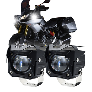 Luces LED antiniebla DE CONDUCCIÓN impermeables de 12W, focos auxiliares de doble color (ámbar y Blanco) para motocicletas todoterreno - Product Image 1