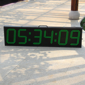 Cheetie Cp28b Ngoài Trời 9 Inch 6 Chữ Số Marathon Thể Thao Sự Kiện Đồng Hồ Đếm Ngược Race Theo Dõi Hẹn Giờ Hai Mặt <span class=keywords><strong>LED</strong></span> Đua Đồng Hồ - Product Image 5