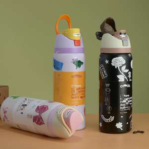 2025 personnalisé Owaal sans BPA en acier inoxydable isolé Thermos logo Design <span class=keywords><strong>Double</strong></span> boisson sport <span class=keywords><strong>bouteille</strong></span> d'eau avec couvercle et paille - Product Image 3