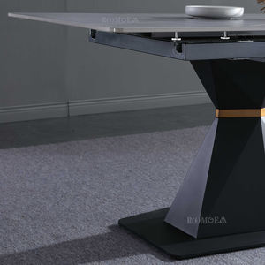 Mesa de comedor rectangular extensible, plegable, mármol negro, <span class=keywords><strong>120</strong></span>, 140 cm, con 6 sillas - Product Image 6