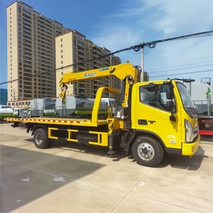 Camion de dépannage multifonction 4x2 avec moteur diesel Cummins Foton Ollin 3 tonnes 5 tonnes avec grue à flèche à vendre - Product Image 5