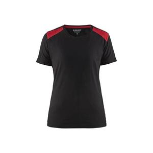 BLAKLADER - 347910429956L Camiseta de mujer Negro/Rojo-EAN 7330509696668 CAMISETAS DE TRABAJO Y POLOS - Product Image 1