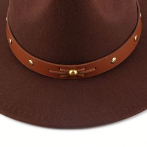 Pu Leather Stocked Diy Cowboy Durable <b>Band</b> Decorative <b>Hat</b> Strap Cool Beaded Hatband for Men Women - Product Image 2
