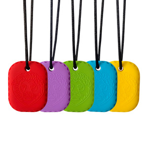 Mordedor de Motor Oral sensorial de silicona, juguetes <span class=keywords><strong>para</strong></span> niños y <span class=keywords><strong>adultos</strong></span>, paquete de collar masticable <span class=keywords><strong>para</strong></span> Autismo, TDAH, alivio de la ansiedad por morder - Product Image 3