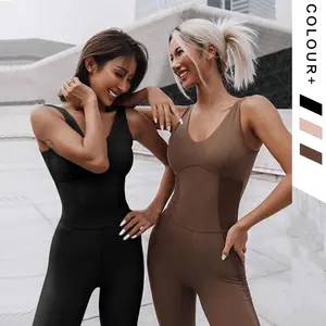 Body de danse longue pour femmes, une pièce, bretelles croisées dans le dos, Fitness, Gym, Yoga, vêtements d'activité pour femmes, prêt à être expédié