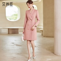 Robe smoking de travail élégante formelle toutes sortes de conception de col robe blazer de production personnalisée pour les dames de bureau