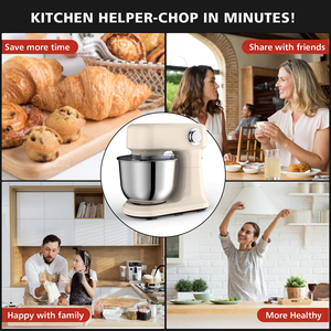 Batidora de Pedestal Cheftronic Profession de 5L, 1500W, 12 Velocidades, Máquina para Pasteles, Amasadora Planetaria, Electrodoméstico Pequeño de Cocina de 10L - Product Image 3
