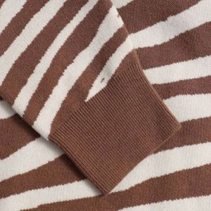 Suéter de Punto Personalizable con Patrón Jacquard Bordado, Cuello Alto, Informal, de Invierno, para Mujer - Product Image 6