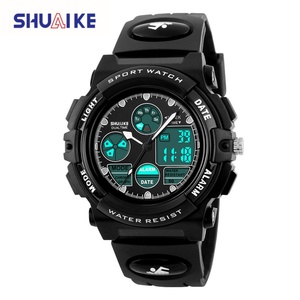 Montre à quartz pour enfants, étanche, à double affichage, numérique LED, vente chaude en usine - Product Image 2