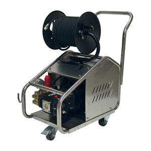 Nettoyeur de tuyaux <span class=keywords><strong>haute</strong></span> <span class=keywords><strong>pression</strong></span> électrique 220V 13bar 25lpm avec pistolet <span class=keywords><strong>haute</strong></span> <span class=keywords><strong>pression</strong></span> et enrouleurs de tuyaux pour le nettoyage de restaurants communautaires - Product Image 6