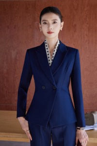 Traje Formal para Cajero de Banco, Combinación de Colores Calmos, <span class=keywords><strong>Blazer</strong></span> Formal, Traje de Poliéster de Alta Densidad, Uniforme de Recepción para Hotel - Product Image 2