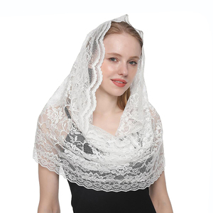 <span class=keywords><strong>Velo</strong></span> de Encaje al por Mayor, Mantilla Católica para Iglesia, Velos de Capilla para Misa Latina, Cubrecabezas para <span class=keywords><strong>Novia</strong></span>, Boda, Halloween - Product Image 2