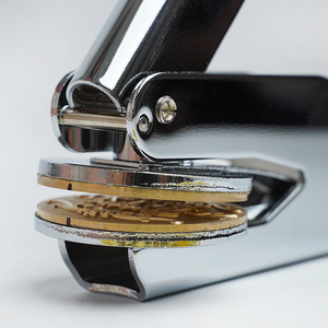 Sceau à embosser en métal pour <span class=keywords><strong>notaire</strong></span>, personnalisable, pour papier, cuir et sceau à sec - Product Image 3