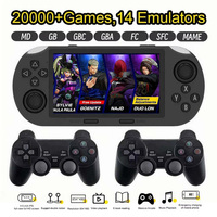 Console de jeu portable SF3000 avec 14 émulateurs, 2 manettes, écran IPS 4,5 pouces, fonction externe OTC, 64 Go, plus de 20 000 jeux