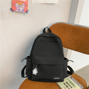 Nhà Máy Trực Tiếp Mini Hàn Quốc Phong Cách Unisex Sinh Viên Ba Lô Đơn Giản Tất Cả Các Trận Đấu Không Thấm Nước Dây Kéo <span class=keywords><strong>Nylon</strong></span> Phong Cách 15-Inch Đệm Không Khí - Product Image 6