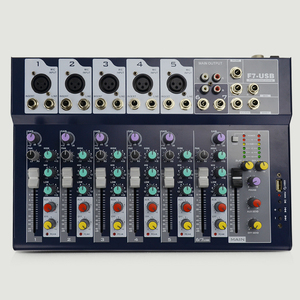 Mezclador de Audio Profesional para <span class=keywords><strong>DJ</strong></span>, 48V Phantom Power, Interfaz USB de 7 Canales, Reverberación para <span class=keywords><strong>Auriculares</strong></span> - Product Image 6