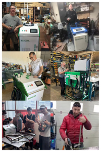 Taşınabilir Darbeli Fiber Lazer Temizleme Makinesi Otomobil Parçaları Metal Pas Ahşap Yağlı Boya Beton Temizliği için Boya Kaplama Temizliği - Product Image 6