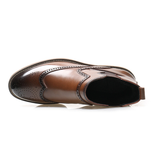 Vente en gros de bottes en cuir classiques pour hommes, de haute qualité et à prix attractif, nouvelles chaussures pour hommes en grande taille - Product Image 4