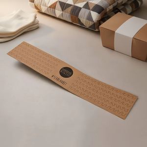 Customized Printed Logo Kraft Coated Brochure Book Belly Band Screen Printed Wrapping Tag <b>Label</b> Socks Sleeve <b>A4</b>/A5 Embossing - Product Image 5