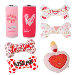 Đồ chơi thú cưng bán buôn tùy chỉnh, sản phẩm ngày lễ tình nhân, Giáng sinh, đồ chơi nhai thú cưng bằng vải nhung bền, sang trọng, tương tác, phát ra tiếng kêu - Product Image 1