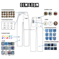 Pantalon de costume ample et plissé en coton personnalisé pour homme, style streetwear, coupe large, avec rayures et fermoir de pompier
