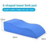 Coussin de position d'élévation orthopédique des membres inférieurs en forme de S