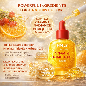 自有品牌维生素C烟酰胺4%亮肤精华液 祛斑淡斑护理玻尿酸焕彩面部精华液 - Product Image 5