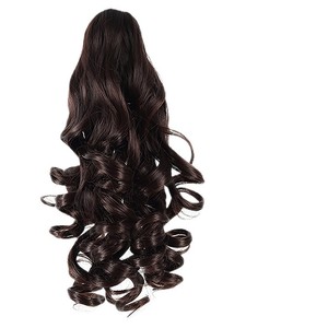 Peluca de cola de caballo con ocho dientes y rizos romanos, de pelo sintético de fibra de alta temperatura para mujer - Product Image 5