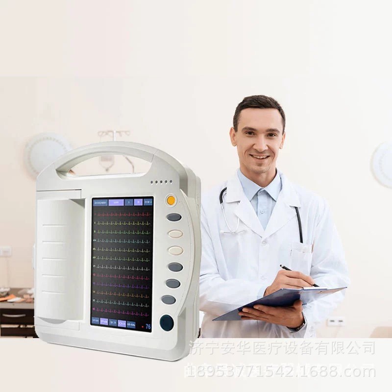 Fluid & Chemicals ECG 3-channel touch screen 6-channel 12 medical household accurate monitor multifunctional clinic machineWax
