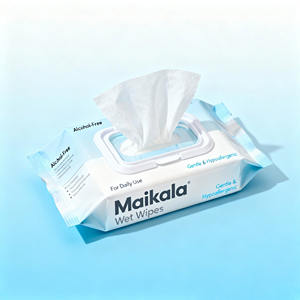 Lingettes humides familiales Soins de la peau doux Tissu humide Sans agents fluorescents Sans parfum Lingettes humides sûres - Product Image 1
