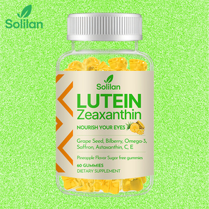 Suplemento para Adultos Solilan, Fórmula Personalizada, Sin Azúcar, Vegano, <span class=keywords><strong>Halal</strong></span>, Orgánico, Luteína, Zeaxantina, Vitamina C y E, Gomitas para el Cuidado de la Salud Ocular - Product Image 1