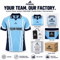 Maillot de football personnalisé bleu ciel col en V, rayures rétro, sublimation intégrale, OEM ODM, vente en gros, faible MOQ, usine USA UK
