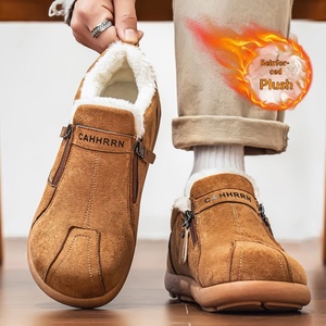 <span class=keywords><strong>Botas</strong></span> de Nieve para <span class=keywords><strong>Hombre</strong></span>, de Invierno, para Exteriores, de Gamuza y Cuero, con Suela de PVC Gruesa, Cálidas, Casuales, de Algodón, Antideslizantes y a la Moda - Product Image 4