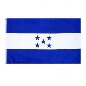 Popular Custom Honduras Democratic Election National Flag Promotional Hot Sale In Summer 90X150 Cm