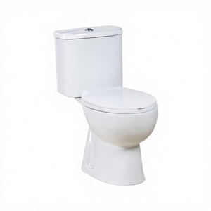 WC monobloc moderne en céramique de haute qualité, à poser au sol, avec siège à fermeture douce, double chasse, écologique, facile à nettoyer, pour salle de bain - Product Image 2