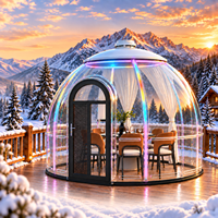 Dôme géodésique gonflable transparent sur mesure pour l'extérieur, tente dôme igloo transparente, maison bulle