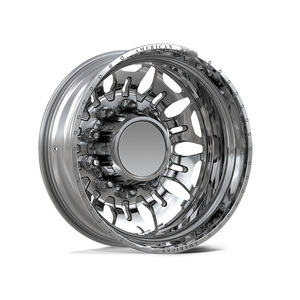 Jantes en aluminium forgé haute résistance, brillantes, 22-26 pouces, 8.25J 8x165.1 CB 124.1 pour GMC Sierra 3500HD/4500HD pour DRW Dually - Product Image 4