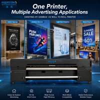 Nueva Impresora UV de Rollo a Rollo de 3200mm con 8 Cabezales de Impresión 13200-U1 CMYK Blanco y Barniz para Máquina de Impresión