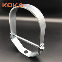 Accessoire de raccordement de tuyauterie en acier inoxydable zingué, support de tuyau réglable 260 à vis sans fin pour la fixation des tuyaux