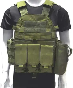 Molle Tactical Vest Security Training Pouch Protective Waistcoat For Outdoor Sport