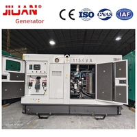Générateurs CE ISO Group Prime 105 kVA, Standby 115 kVA, Série Cummins 6BT, 60 Hz, Diesel Triphasé avec Option ATS et Télécommande