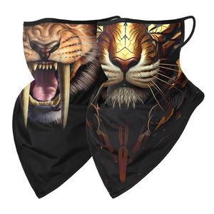 小型軽量UPF 50 + 夏屋外サンプロテクションベール3Dアニマルデザイン冷却イヤーループバンダナマスクオートバイ用 - Product Image 3