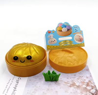 Lindos Bollos de Espuma PU con Purpurina, Bolas Antiestrés con Cara Sonriente, Juguete Sensorial, Color Personalizado, Juguete Promocional