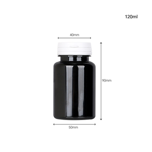 Manufacturer Wholesale 4 OZ Food-Grade PET Plastic Bottles 120cc Health Supplements container custom Candies <b>jars</b> - Product Image 2