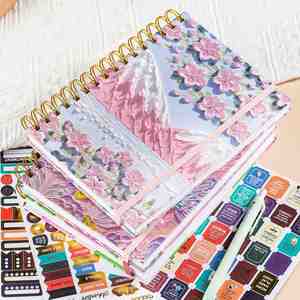 Cuaderno Espiral A5 al por Mayor con Diseño de Pintura al Óleo, Papel Rayado, Cuaderno Bonito para Chicas, Material de Oficina - Product Image 4