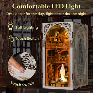 Minicity كتاب 3d Nook مكتبة عامة 3d خشبية لغز مصغرة منزل عدة كتاب Nook 3d لغز ديي مجموعة الحرف اليدوية ديي كتاب الزواية عدة - Product Image 4