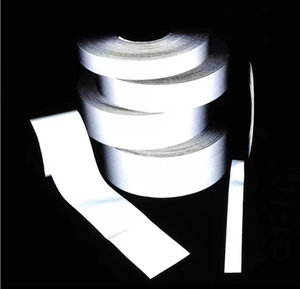 EN20471 luce cucire su nastro riflettente tessuto Design nastri produce per l'abbigliamento - Product Image 1