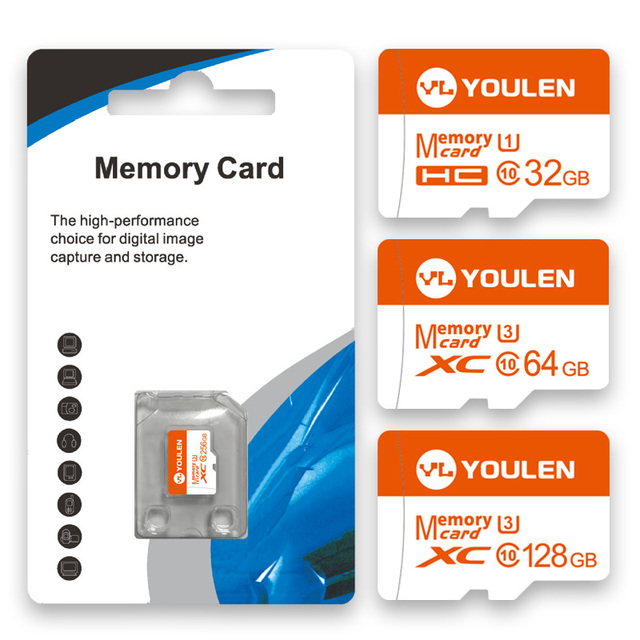 High-Speed Mini SD Card 512GB 256GB 128GB 64GB 32GB 16GB Large Capacity TF Card for HD Surveillance Camera