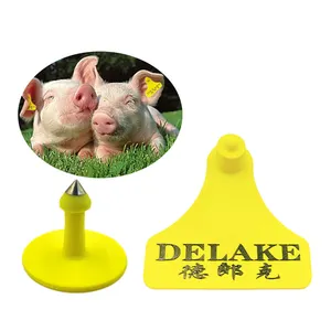 Étiquette d'oreille de porc inviolable TPU 005 résistante aux UV d'usine de Delake avec applicateur