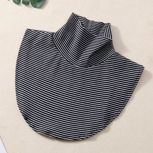 Detachable High Neck Collar Solid Color One Size Polyester Women's False Collar Accessory For Autumn Winter - Product Image 4